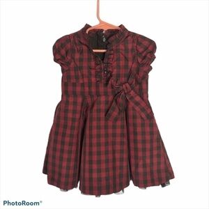 Baby Gap Buffalo Plaid Bow Dress 18 - 24 months